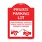 Signmission Private Parking Lot Unauthorized Vehicles Towed at Owner Expense, A-DES-RW-1824-23264 A-DES-RW-1824-23264 - alternate 1
